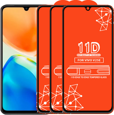 Roxel Edge To Edge Tempered Glass for Vivo V25E(Pack of 3)