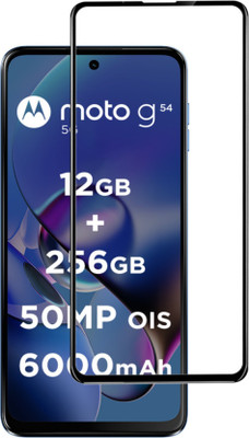 DMJHP Edge To Edge Tempered Glass for Motorola G54 5G(Pack of 1)