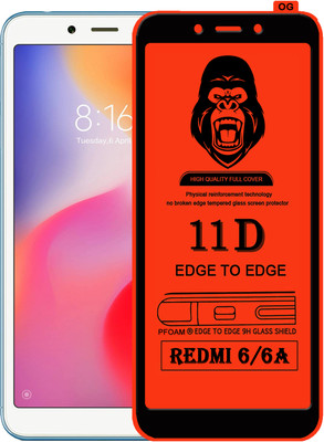Laxdom Edge To Edge Tempered Glass for Mi Redmi 6A(Pack of 1)