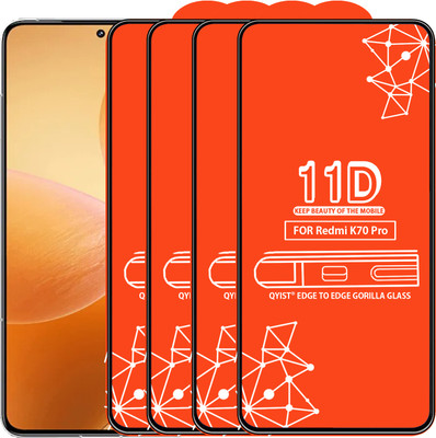 Qyist Edge To Edge Tempered Glass for Redmi K70 Pro(Pack of 4)