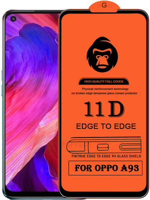 TBG Edge To Edge Tempered Glass for OPPO A93(Pack of 1)