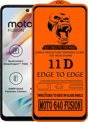 TWIGLO Edge To Edge Tempered Glass for MOTO G40 FUSION(Pack of 1)