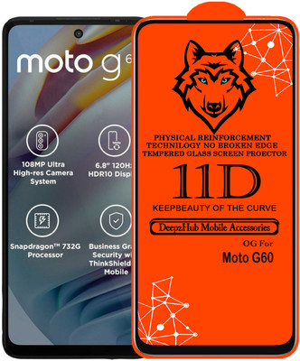DeepzHub Edge To Edge Tempered Glass for Moto G60(Pack of 1)