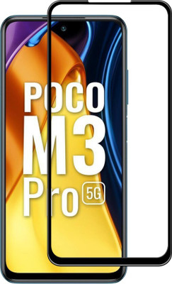DMJHP Edge To Edge Tempered Glass for Poco M3 Pro(Pack of 1)