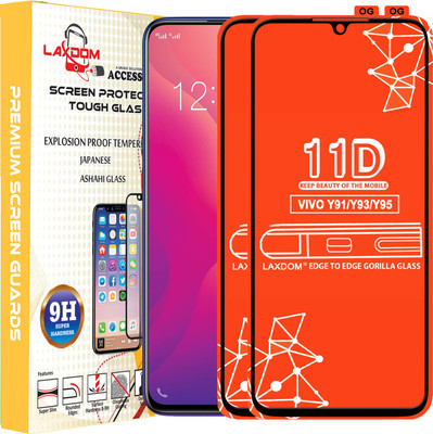 Laxdom Edge To Edge Tempered Glass for VIVO Y95(Pack of 2)