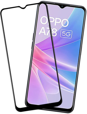 VAlight Edge To Edge Tempered Glass for OPPO A78 5G, oppo a78(Pack of 1)