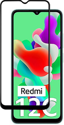 VAlight Edge To Edge Tempered Glass for Redmi 12C(Pack of 1)