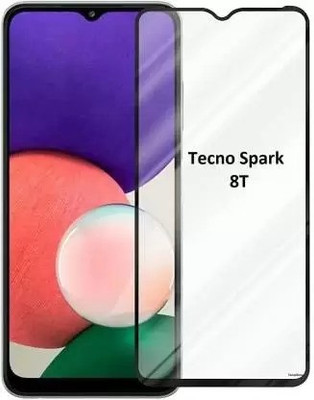 VISHZONE Edge To Edge Tempered Glass for Tecno Spark 8T(Pack of 1)