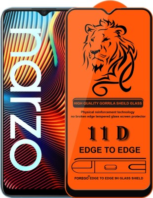 Forego Edge To Edge Tempered Glass for realme Narzo 50A(Pack of 1)