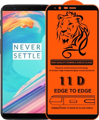 Forego Edge To Edge Tempered Glass for OnePlus 5T(Pack of 1)