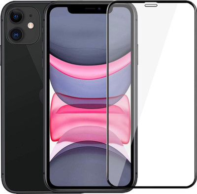 Menext Edge To Edge Tempered Glass for iphone 11(Pack of 1)
