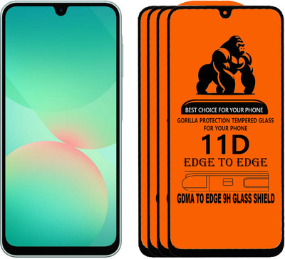 GDMA Edge To Edge Tempered Glass for SAMSUNG A26(Pack of 4)