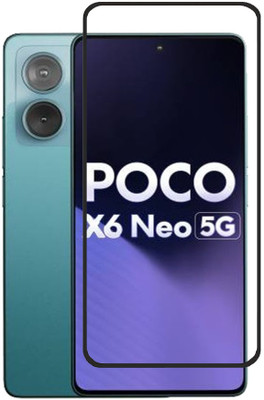 AKSHUD Edge To Edge Tempered Glass for POCO X6 Neo 5G(Pack of 1)