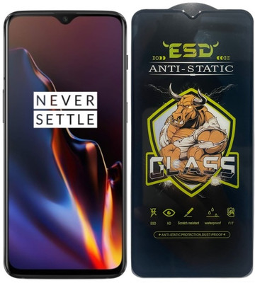 Resolute Edge To Edge Tempered Glass for OnePlus 6T, ESD Tempered Glass, ESD Screen Protector, Anti Static, Screen Protector(Pack of 1)