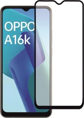 M A ZONE Edge To Edge Tempered Glass for OPPO A16K(Pack of 1)