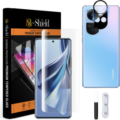 MS-Shield Edge To Edge Tempered Glass for OPPO Reno 10 5G, With Camera Lens Protector(Pack of 1)