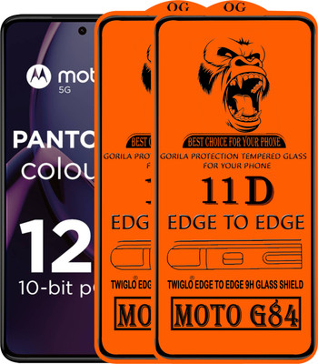TWIGLO Edge To Edge Tempered Glass for MOTO G84(Pack of 3)