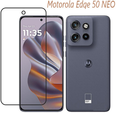 LIKEDESIGN Edge To Edge Tempered Glass for Motorola Edge 50 NEO, Moto Edge 50 NEO(Pack of 1)