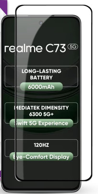 BRENZZ Edge To Edge Tempered Glass for realme C73 5G(Pack of 1)