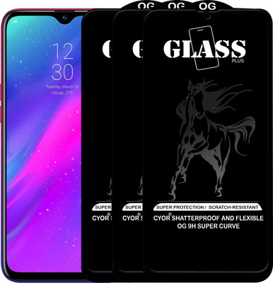 CYOR Edge To Edge Tempered Glass for Realme 3(Pack of 3)