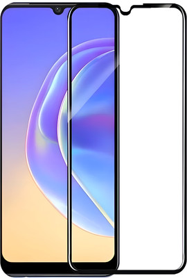KUNJ TRADERS Edge To Edge Tempered Glass for KUNJ Vivo V21/V21E/Y73 HD+ Temepred Glass(Pack of 1)