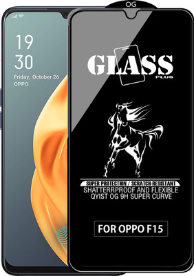 Qyist Edge To Edge Tempered Glass for OPPO F15(Pack of 1)