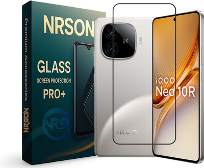 NRSON Edge To Edge Tempered Glass for iQOO Neo 10R, 5G with Easy Self Installation Kit(Pack of 1)
