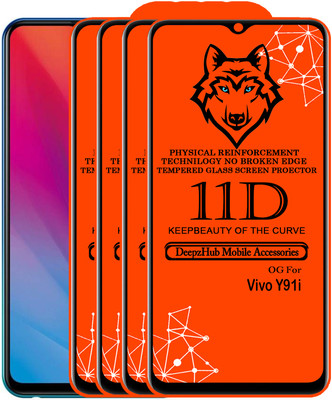 CRodible Edge To Edge Tempered Glass for vivo Y91i(Pack of 4)