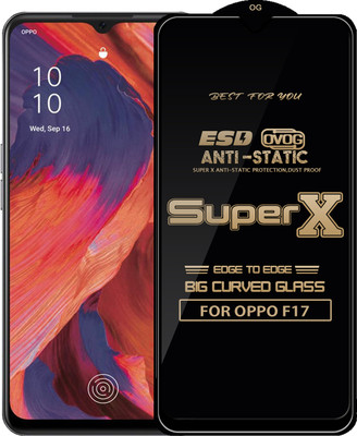 Qyist Edge To Edge Tempered Glass for OPPO F17(Pack of 1)