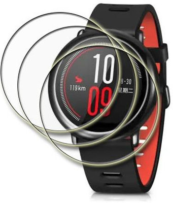 MUTAALI Tempered Glass Guard for Amazfit Pace smart watch(Pack of 3)