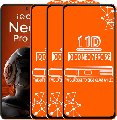 Flipkart SmartBuy Edge To Edge Tempered Glass for IQOO NEO 7 PRO 5G(Pack of 3)