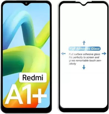 VISHZONE Edge To Edge Tempered Glass for REDMI A1+, REDMI A1 PLUS(Pack of 1)