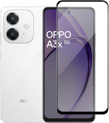 ASVALBUY Edge To Edge Tempered Glass for OPPO A3x 5G(Pack of 1)