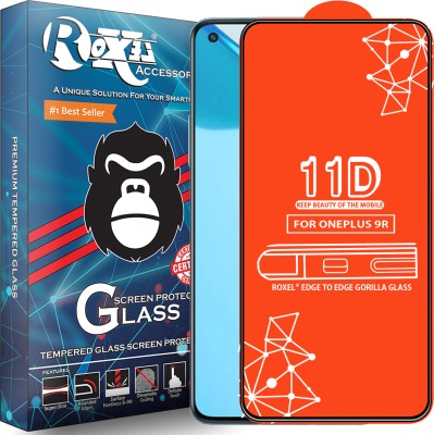 Roxel Edge To Edge Tempered Glass for Oneplus 9R(Pack of 1)