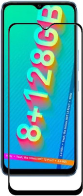 BRENZZ Edge To Edge Tempered Glass for Infinix Hot 12 Pro(Pack of 1)