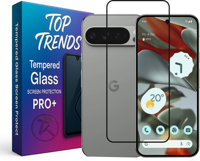 TopTrends Edge To Edge Tempered Glass for Google Pixel 9 Pro XL 5G, (6.8 Inch), with Easy Self Installation Kit(Pack of 1)