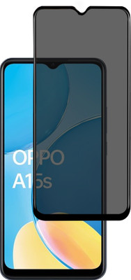 HUPSHY Edge To Edge Tempered Glass for OPPO A15S(Pack of 1)