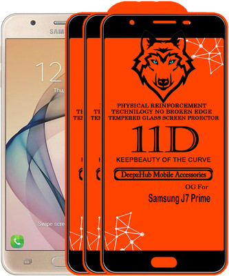 CRodible Edge To Edge Tempered Glass for Samsung Galaxy J7 Prime(Pack of 3)