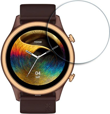 SOMTONE Edge To Edge Tempered Glass for NoiseFit Evolve 3 1.43 inch SMARTWATCH SCREEN GUARD(Pack of 1)