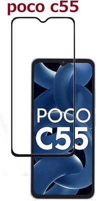 VDAT Edge To Edge Tempered Glass for POCO C55(Pack of 1)