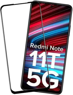 VISHRN CASES Edge To Edge Tempered Glass for REDMI Note 11T 5G(Pack of 1)