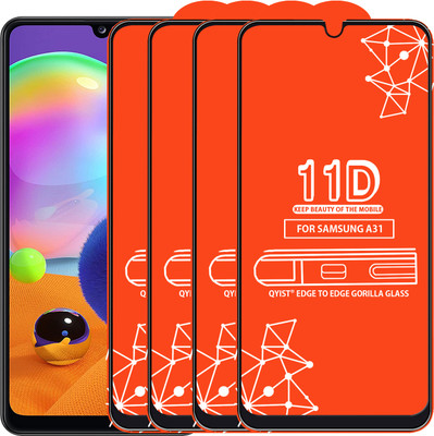 Qyist Edge To Edge Tempered Glass for Samsung Galaxy A31(Pack of 4)