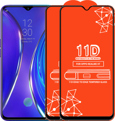 Roxel Edge To Edge Tempered Glass for Realme XT(Pack of 2)