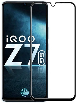 ChutPutMart Edge To Edge Tempered Glass for iqoo Z7s 5G(Pack of 1)