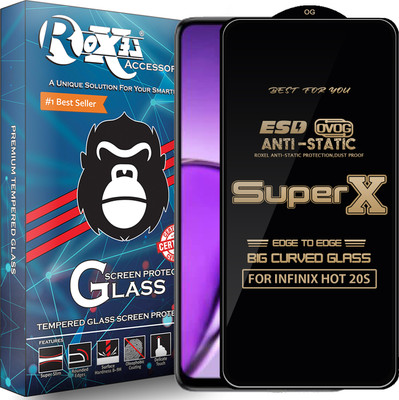 Roxel Edge To Edge Tempered Glass for INFINIX HOT 20S(Pack of 1)