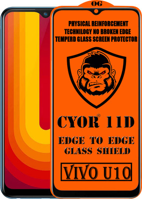 CYOR Edge To Edge Tempered Glass for VIVO U10(Pack of 1)