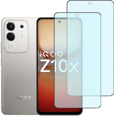 KARTRAY Edge To Edge Tempered Glass for iQOO Z10x 5G, Anti-Fingerprint, Matte Tempered Glass(Pack of 2)