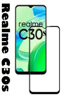 welldesign Edge To Edge Tempered Glass for Realme C30s(Pack of 1)