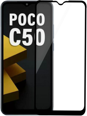 HUPSHY Edge To Edge Tempered Glass for Poco 50(Pack of 1)