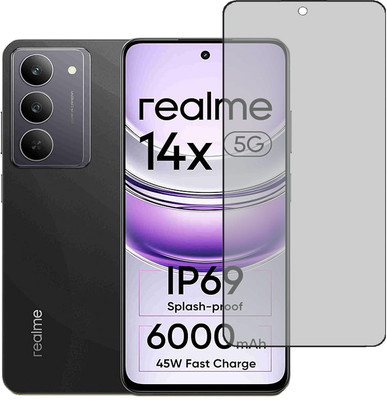 KARTRAY Edge To Edge Tempered Glass for Realme 14x 5G, Privacy Glass(Pack of 1)